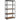 SONGMICS Raft de depozitare metalic, cu polite din PAL, 5 polite, max. 600 kg, 200x100x50cm, maro si negru