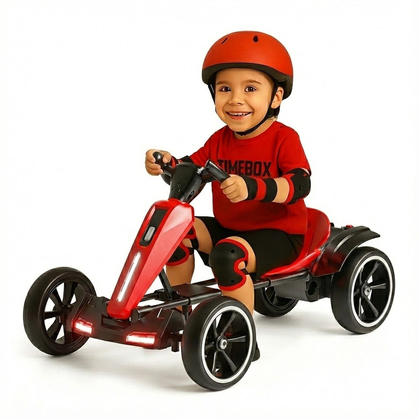 Kart electric copii, Pliabil si portabil, 4 roti off-road, Baterie 6V/12V - Imagine 1