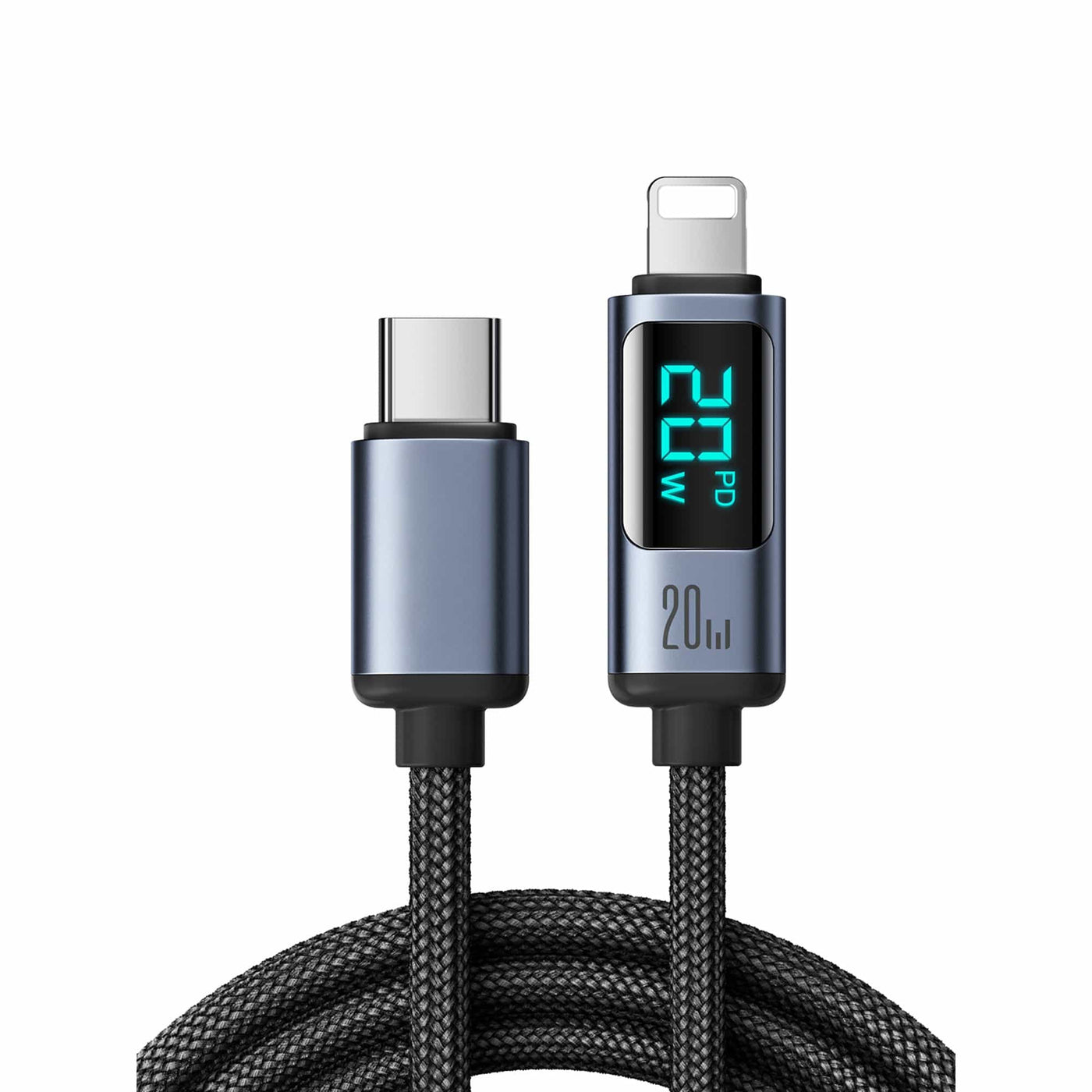 Cablu de Incarcare si Transfer de Date Timebox, USB-C la Lightning, 20W, Negru - Imagine 1