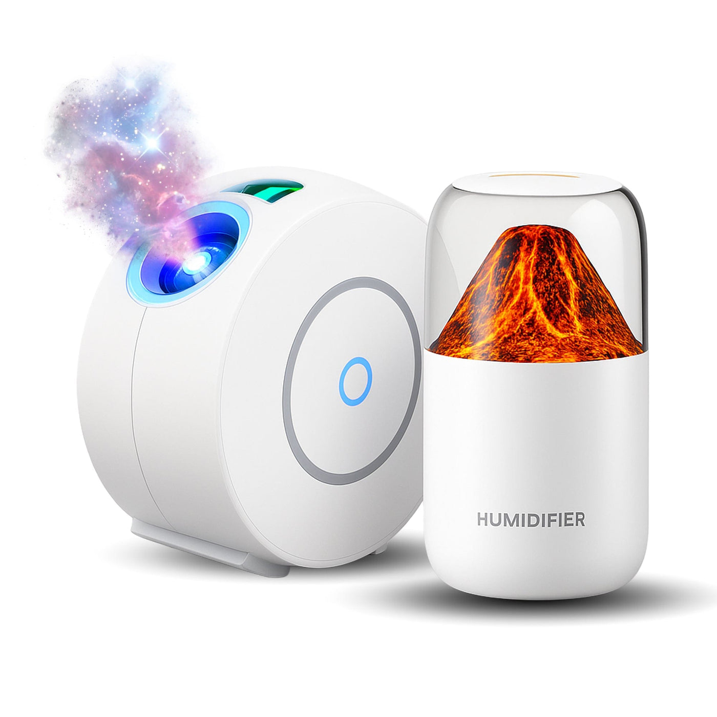Set Relaxare Timebox, Difuzor de ulei esential, tip Vulcan, 300ml, RGB - Imagine 1