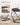 VASAGLE Set de 2 mese de cafea, blat detasabil, stil industrial, 50x40cm si 40x36cm, negru