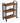 VASAGLE Carucior de servire pe roti pentru bucatarie, cu 3 polite, stil industrial, 26x66x85cm, maro rustic