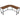 VASAGLE Birou de colt in forma de L, cadru din otel, 149x149x75cm, industrial, maro rustic si negru