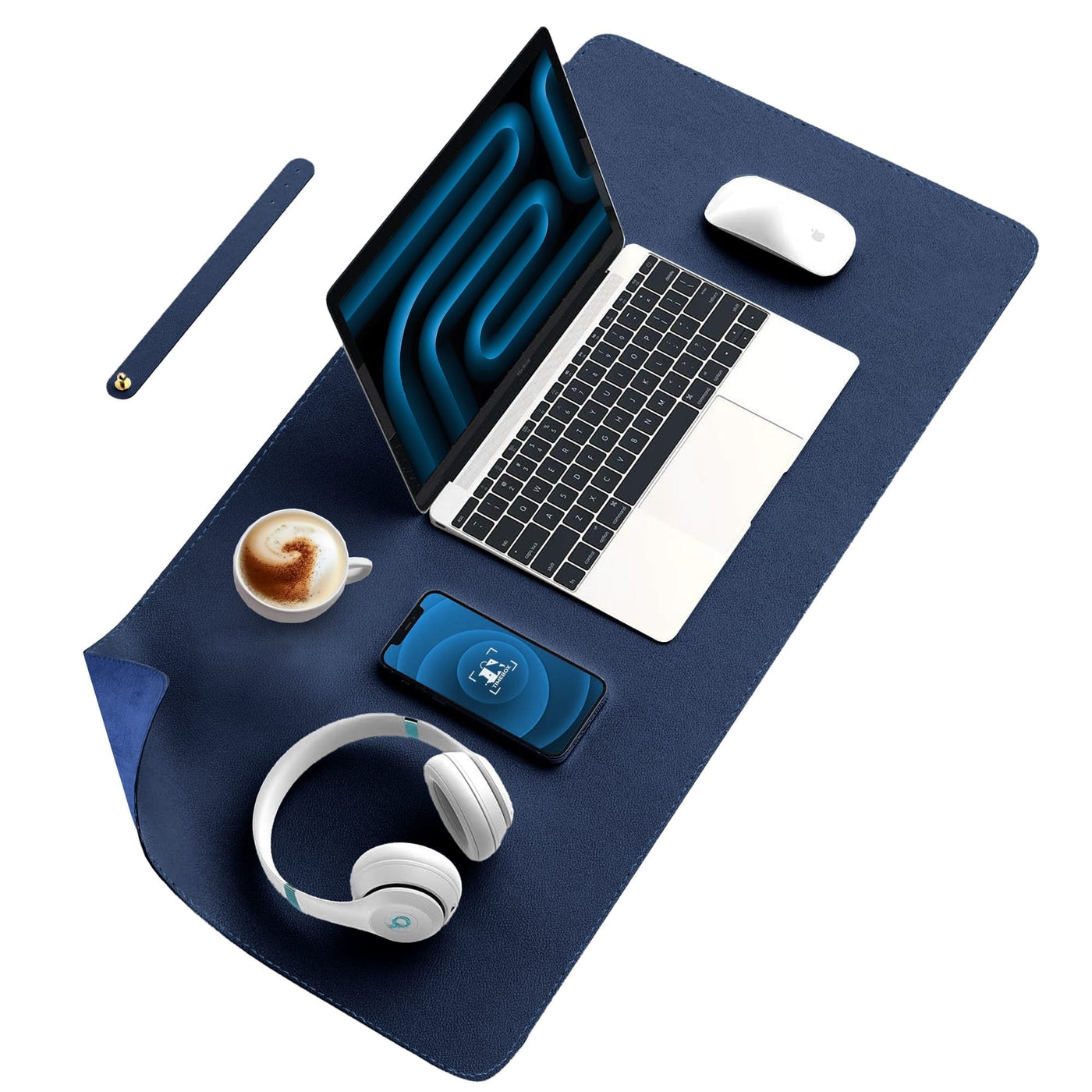 Mousepad office XXL Timebox, 90x45 cm, margini cusute impermeabil - Imagine 1