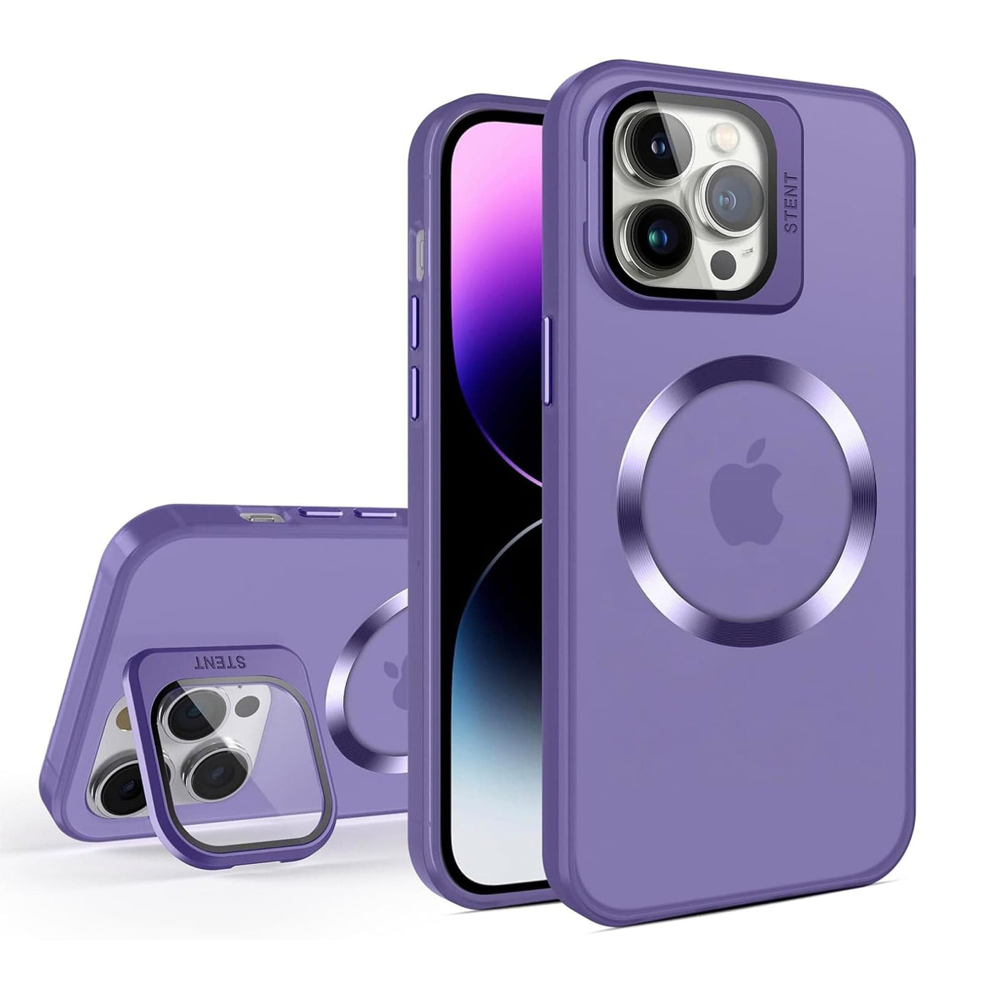 Husa de protectie Timebox, iPhone 15 Pro Max, Magsafe, Protectie camera, Mov - Imagine 1