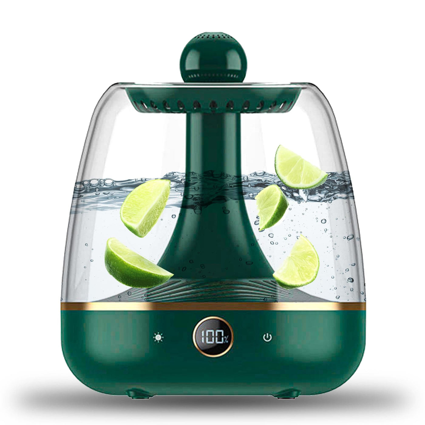 Difuzor de ulei esential, Umidificator Aromaterapie, Capacitate 1600ml, Verde - Imagine 1