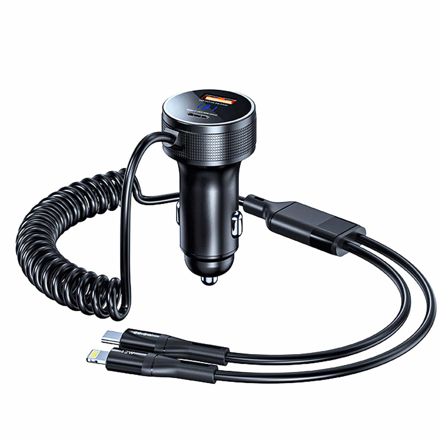 Incarcator auto Timebox, 5W, Super Fast-Charge 52, 1 x USB QC 3, Negru - Imagine 1