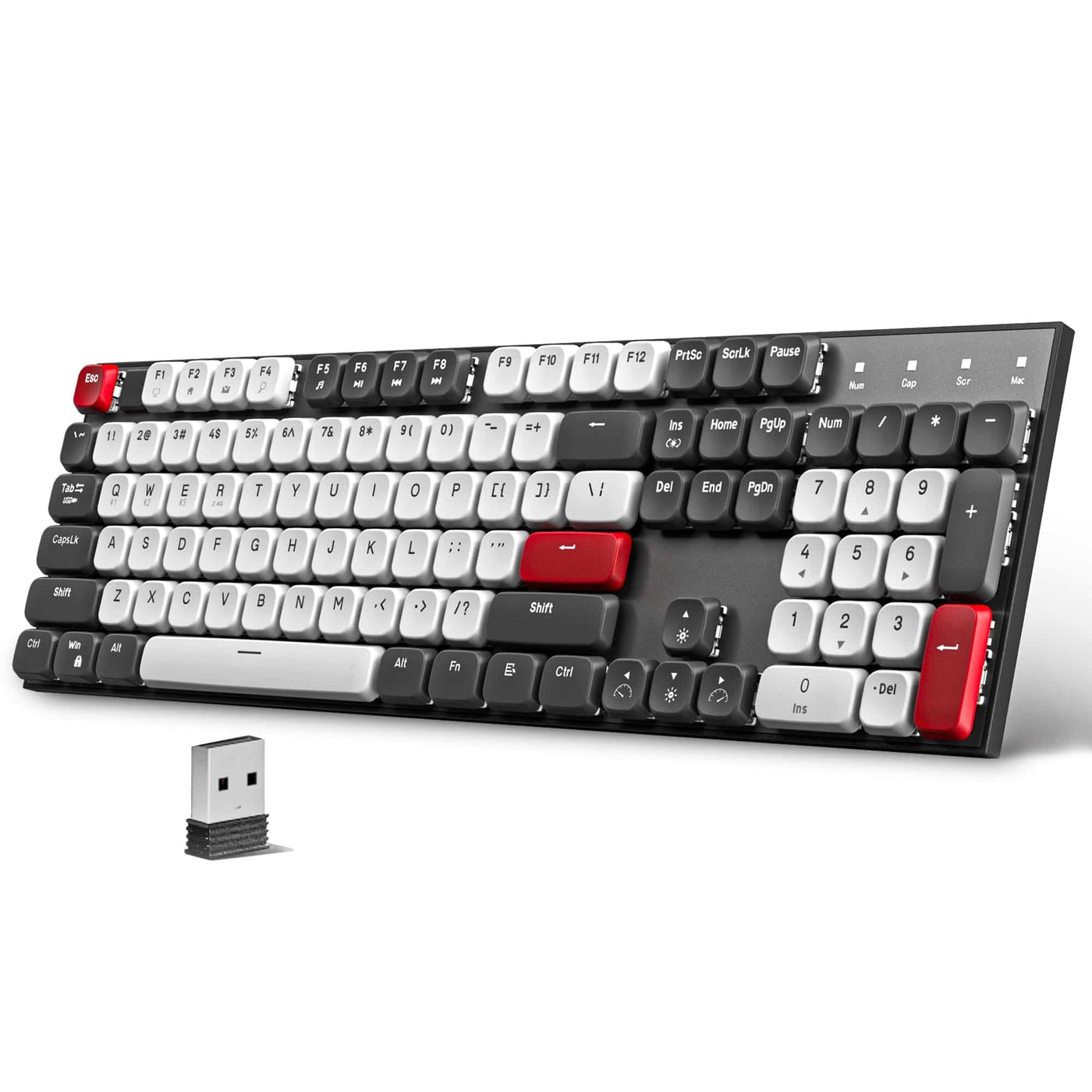 Tastatura Mecanica Gaming Timebox, Brown Switch, Wireless, Bluetooth - Imagine 1