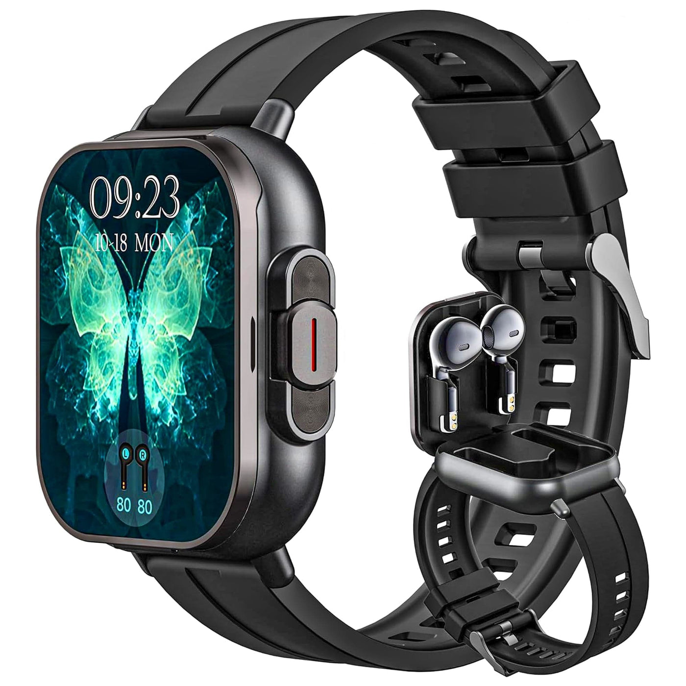 Ceas Smartwatch cu Casti Bluetooth incorporate, Monitorizare activitati fizice - Imagine 1