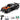 Masina cu telecomanda RC, Timebox, Drift car, 20km/h, lumini LED, cauciucuri interschimbabile, 1:16, 2 baterii tip acumulator incluse, Negru/Portocaliu