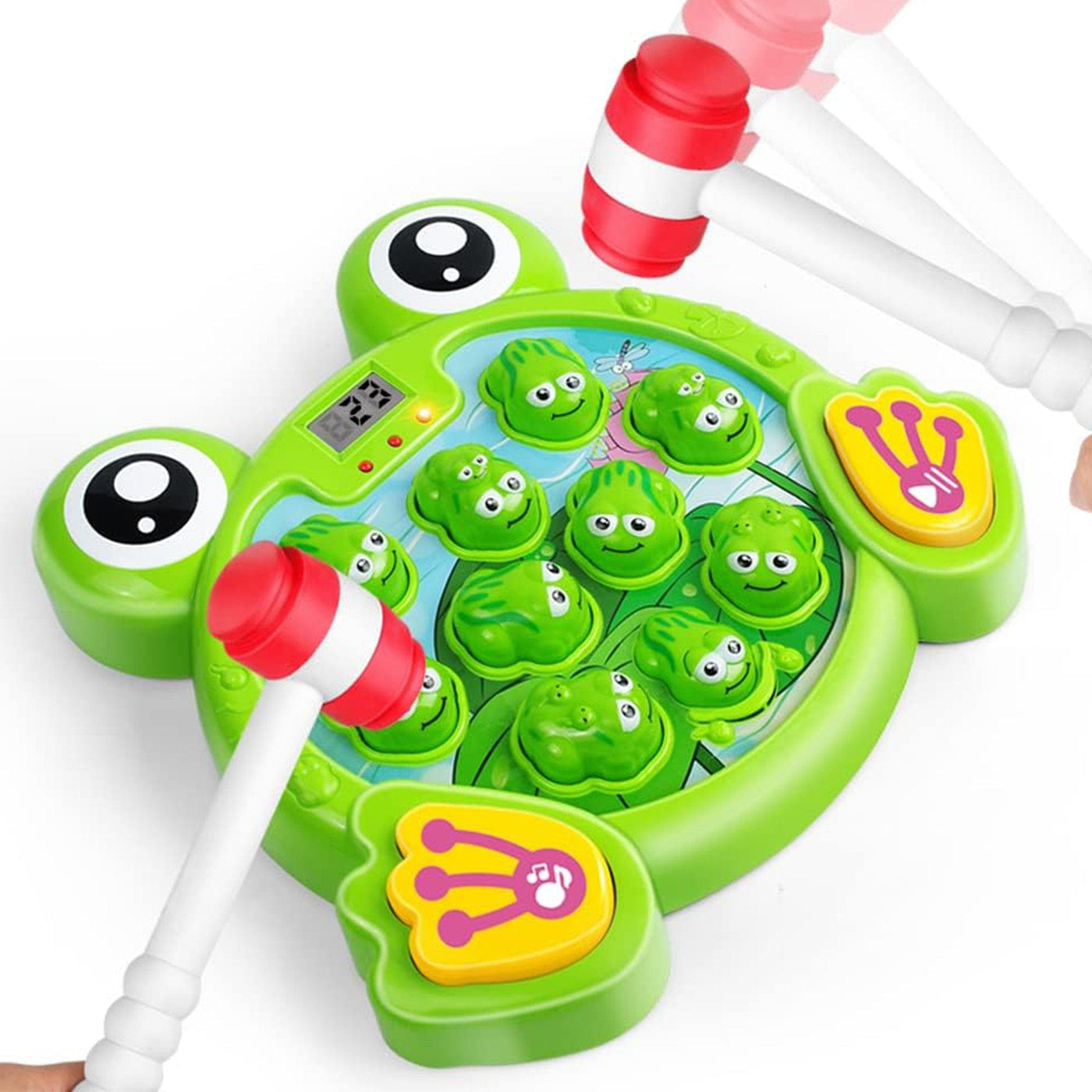 Joc Interactiv Timebox, "Loveste Broscuta" cu 2 Ciocanele, Verde - Imagine 1