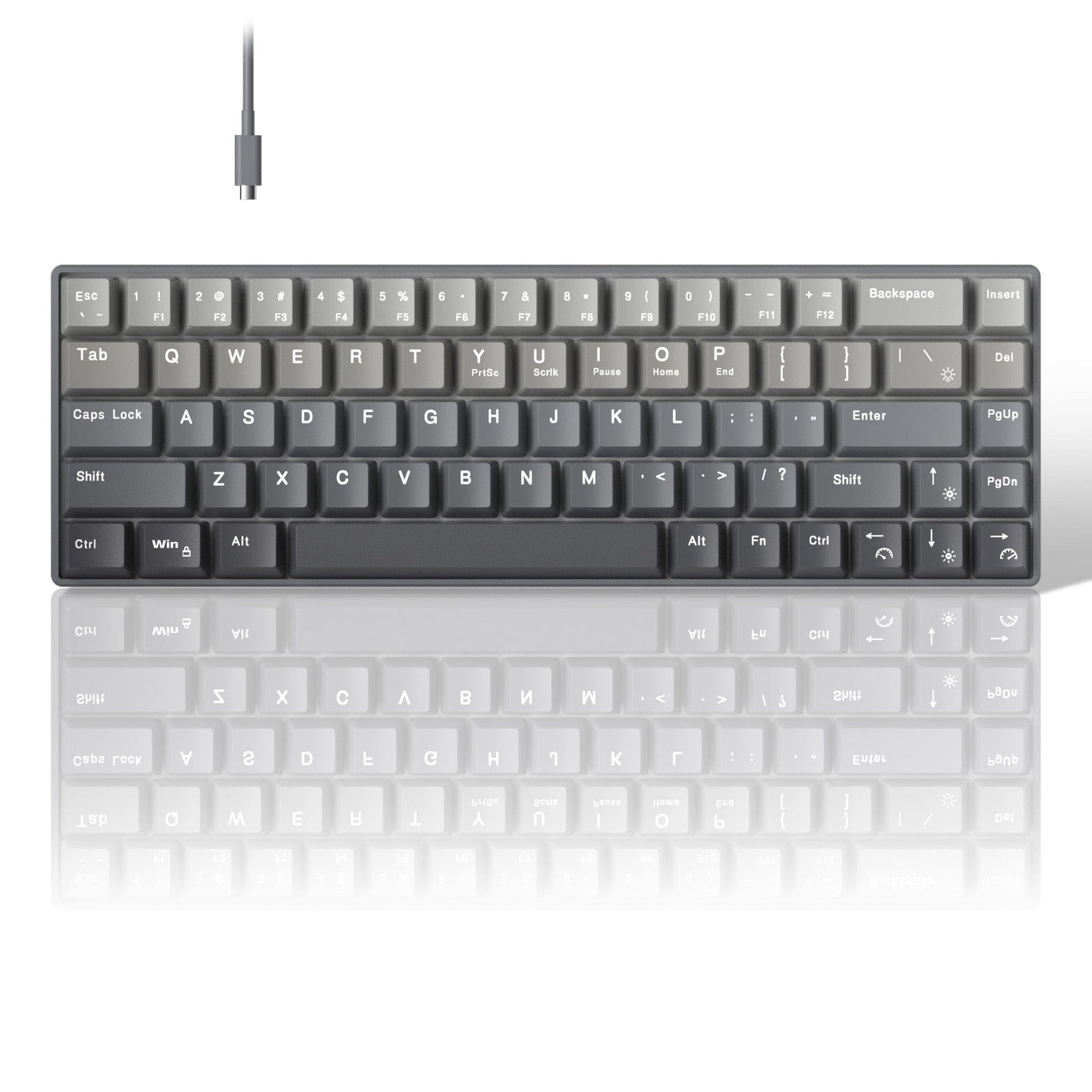 Tastatura Mecanica 60% RGB cu Switch-uri Hotswap 3 Pini, Hot-Swap, Gri - Imagine 1