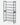 SONGMICS Raft de depozitare pantofi, pe 8 nivele, cu polite reglabile, pentru 32-40 de perechi, 31x92x163cm, gri