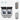 SONGMICS Cos de gunoi din inox cu 2 compartimente colectare selectiva, cu galeti interioare, 2x30litri, argintiu