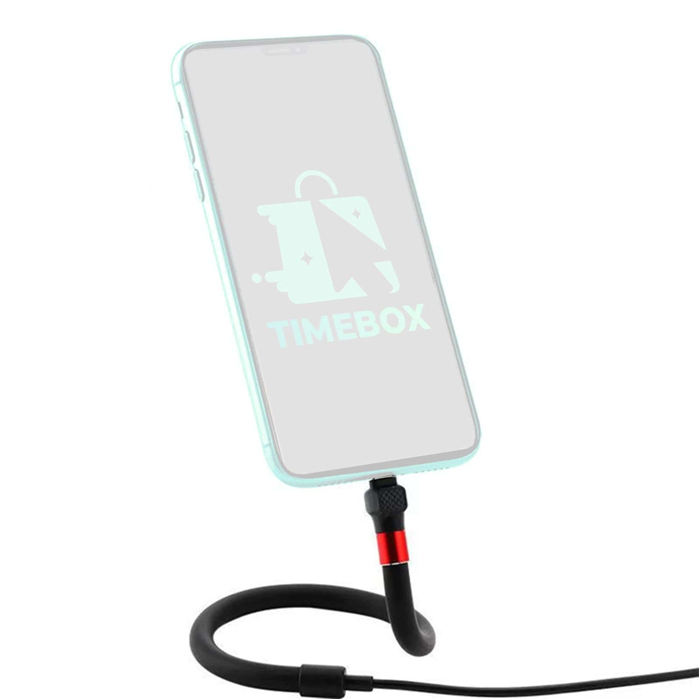 Cablu de date Flexibil telefon cu Lightning, 1,2m, USB, de birou, noptiera, masa - Imagine 1