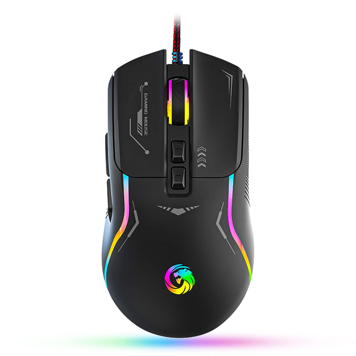 Mouse gaming Timebox, 7200 DPI, FastCharge, RGB Led, Negru - Imagine 1