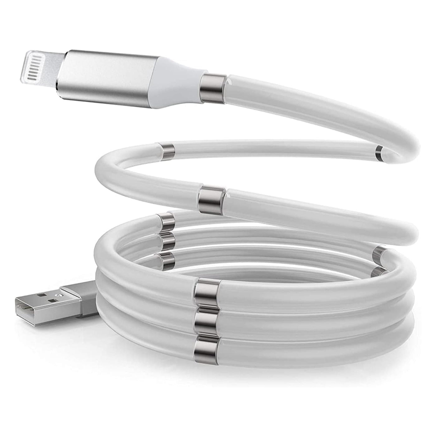 Cablu de date si incarcare Rapida Magnetic Timebox, USB la Lightning, 1m - Imagine 1