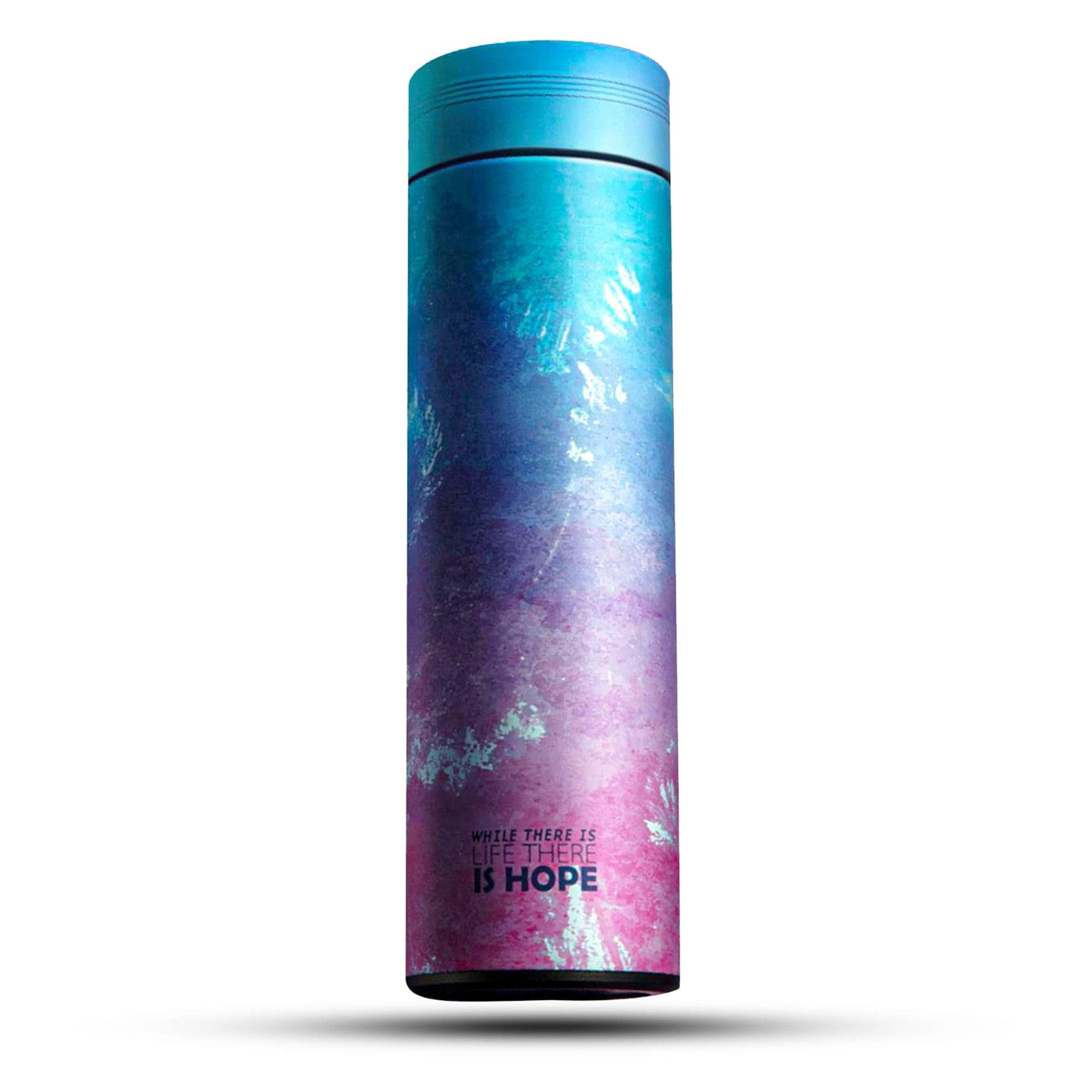 Cana termos Timebox, perete dublu izolat, 450ml, Albastru/, Roz - Imagine 1