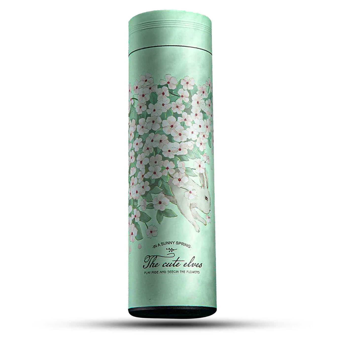 Cana termos Timebox, perete dublu izolat, 450ml, Verde - Imagine 1
