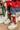Set 3 sosete cu decoratiuni Craciun, brad, zapada, Mos Craciun, bumbac 95% - Imagine 3