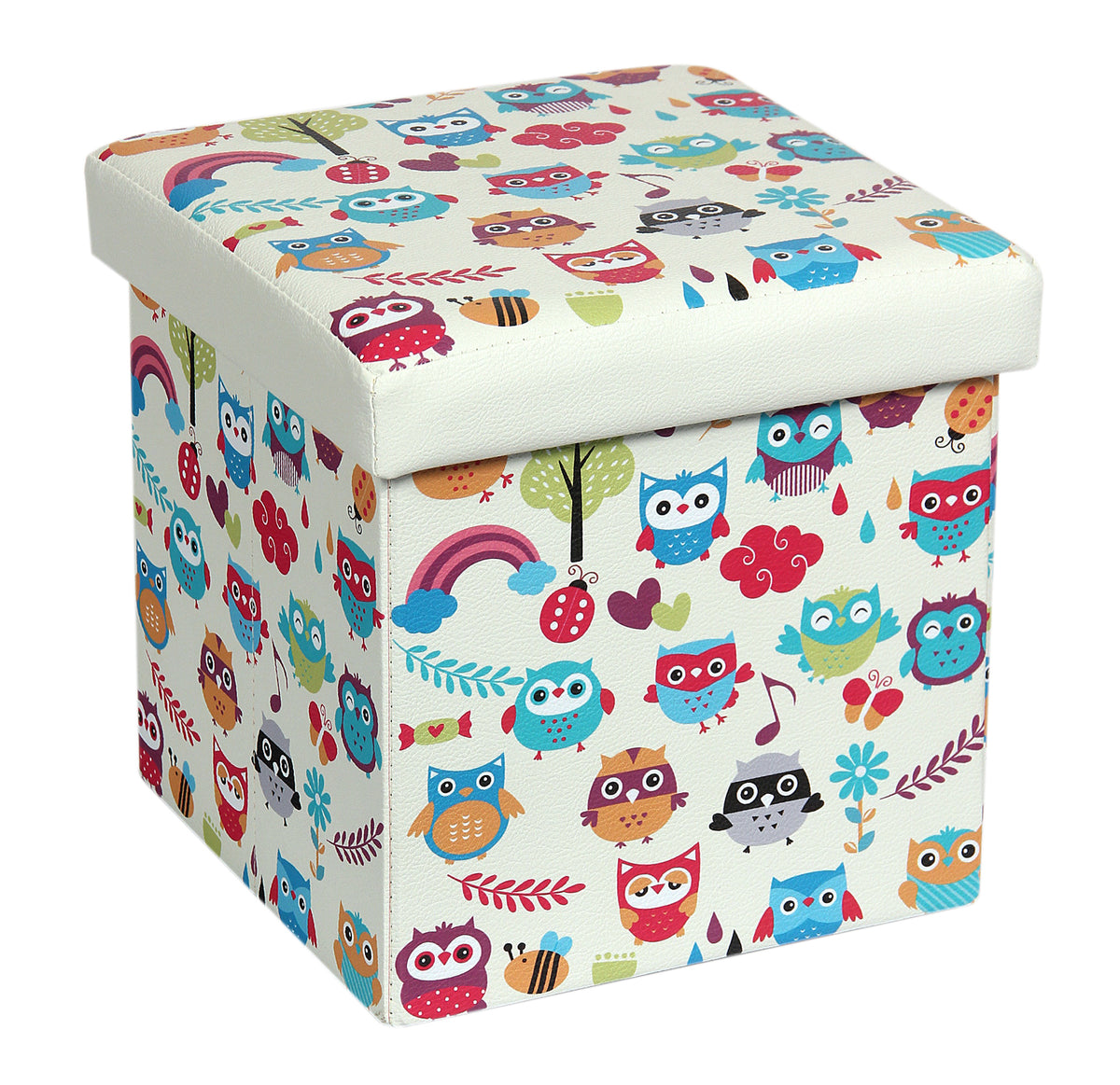 Taburet Design Owls New, dimensiune 38 x 38 cm