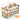 Jucarie Montessori tip Cub Educativ Timebox 6 Fete, 30+ Moduri de Joaca, Bufnita Crem