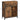 VASAGLE Comoda pentru living sau bucatarie, cu 2 sertare si usa glisanta, rafturi reglabile, stil rustic, 30x70x80cm, maro si negru