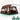 Cort Camping Timebox 4-6 Persoane, 2 Camere + Terasa, 310x210x180cm, Maro