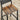 VASAGLE Set 2 scaune de bar, inalte cu spatar, cadru metalic, sezut MDF, industrial, 51x43x97cm, maro rustic si negru