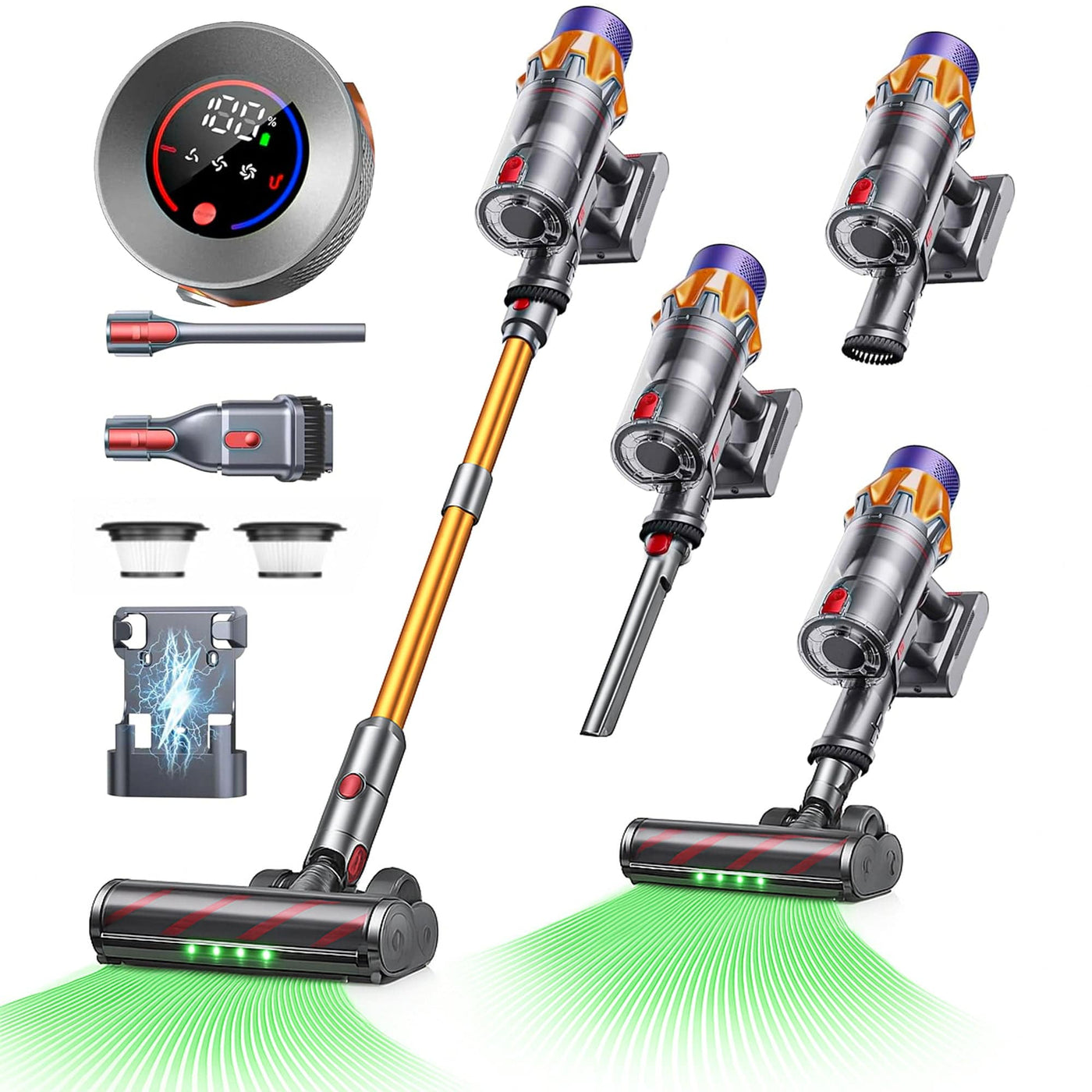 Aspirator vertical Timebox, fara fir, 550W si 45KPA, Autonomie 60 min - Imagine 1