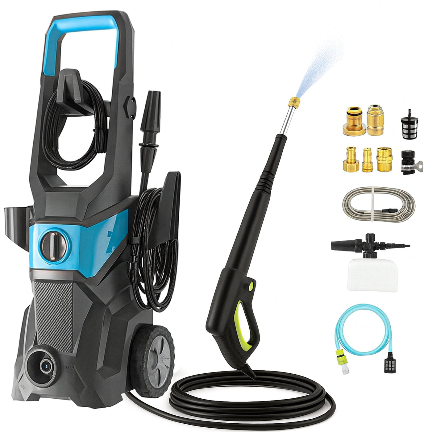 Aparat de Spalat cu Presiune Electric, 3600W, 5GPM, 9l/min, Albastru - Imagine 1