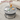 VASAGLE Masuta de cafea rotunda cu raft, 80x80x47 cm, cadru metalic, stil industrial, gri beton si negru