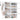 SONGMICS Dulap pantofi modular 6 compartimente, cu usi si cadru metalic, organizator incaltaminte, 32x124x94 cm, alb