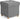 SONGMICS Taburet pliabil cu sezut moale, spatiu de depozitare, maxim 300kg, 38x38x40cm, gri