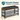 Banca pentru hol, cu raft suport de pantofi, sezut captusit imitatie piele, design industrial, 30x80x48cm, negru cu maro