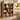 Biblioteca cu 8 compartimente, raft din lemn, 97,5x30x100 cm, maro rustic