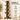 Biblioteca tip copac cu 8 rafturi, PAL, 50x25x141,5 cm, maro rustic
