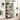 Biblioteca tip scara, cadru otel cu 5 polite, stil industrial, 80x30x170 cm, negru