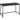 Birou calculator cu blat PAL, cadru metalic si picioare reglabile, 120x60x75 cm, negru