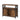 Comoda pentru living sau bucatarie, cu 2 usi glisante, rafturi reglabile, stil rustic, 33x100x80cm, maro si negru