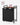 Cos de rufe cu sac detasabil 65 L si raft, 50x33x72 cm, maro rustic si negru
