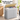 Cos de rufe pliabil din bambus, 3 compartimente, 150 L, 60x40x61,5 cm, gri