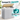 Cos de rufe pliabil din bambus, 3 compartimente, 150 L, 60x40x61,5 cm, gri