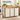 Cos rufe cu 3 compartimente si raft superior din bambus, 3 x 50 litri, saci detasabili, 94x33x78 cm, maro natur