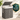Cos rufe cu capac, ratan sintetic si sac detasabil, 90 L, 46x33x60 cm, gri