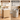 Cos rufe din tesatura tip ratan, 100L cu 2 compartimente si roti, 47x38x65 cm, bej natur
