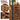 Dulap de depozitare in stil turn, 5 rafturi, compartiment cu usa, 37x30x167cm, maro rustic