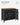 Dulap depozitare metalic cu 2 usi, raft reglabil, cadru otel, stil industrial, 80x40x76 cm, negru si maro rustic