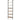 Etajera tip scara 6 rafturi, PAL si cadru metalic, 60x30x205 cm, maro rustic