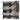 SONGMICS Dulap pantofi modular cu 6 compartimente, panouri plastic si cadru metalic, 83x32x94 cm, pana la 24 perechi, negru